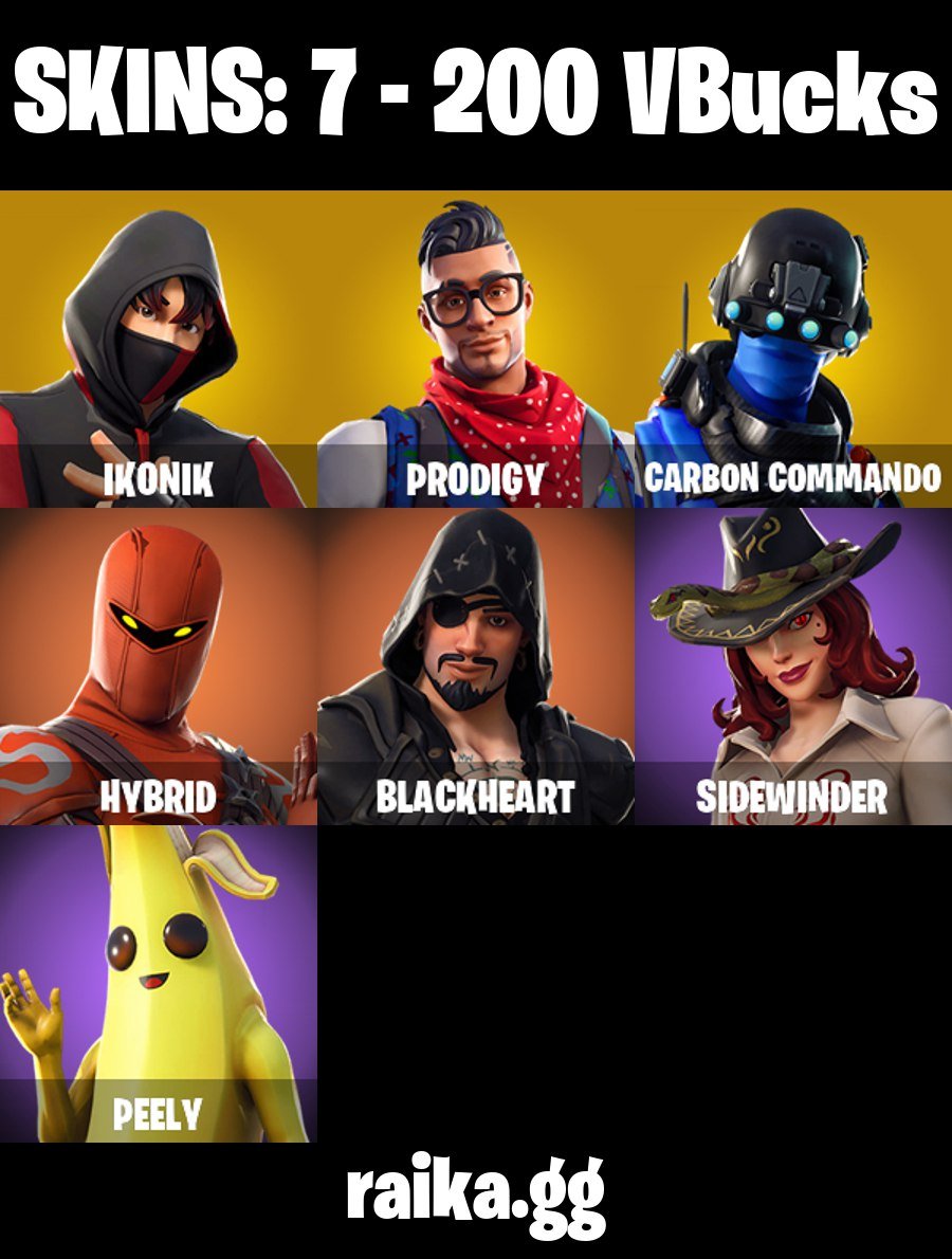 💖 IKONIK💖 7 skins | 💎 Fortnite account
