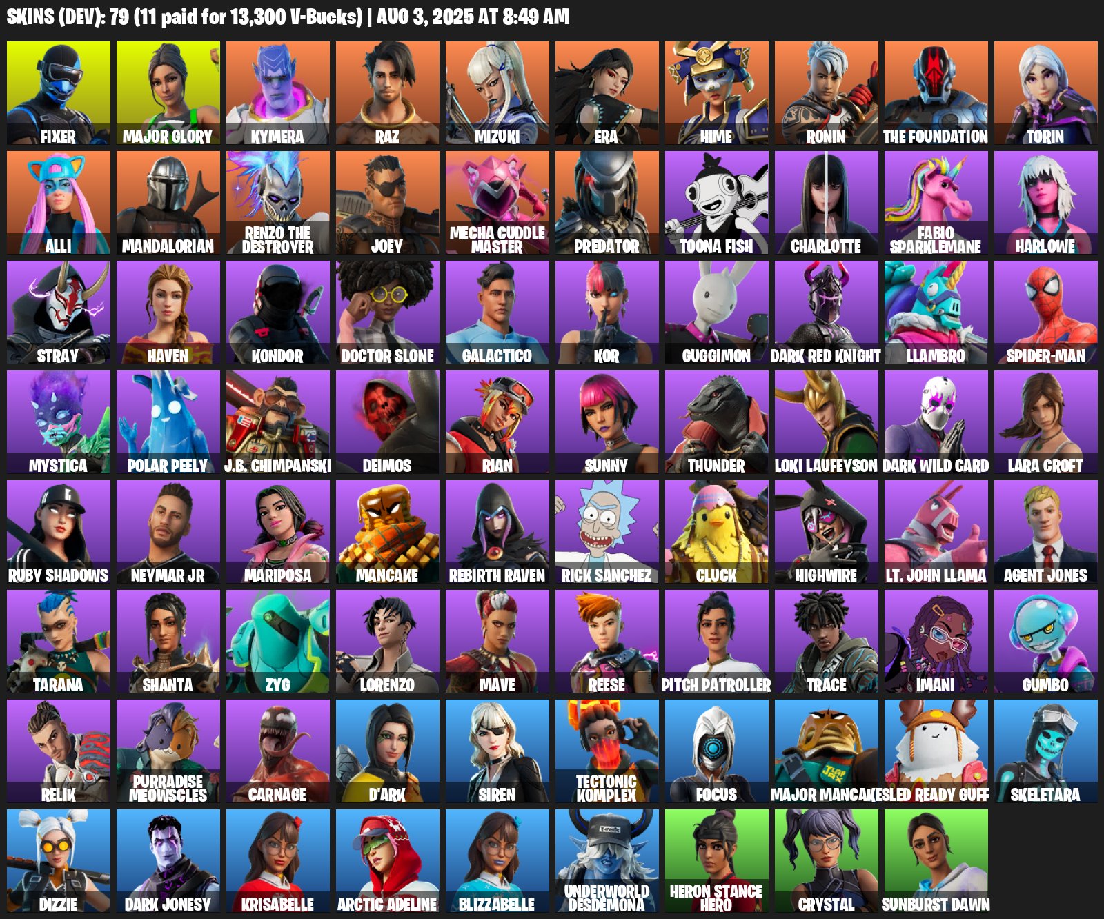 Battle Royale Collection with 79 Unique Skins 🎭🖥
