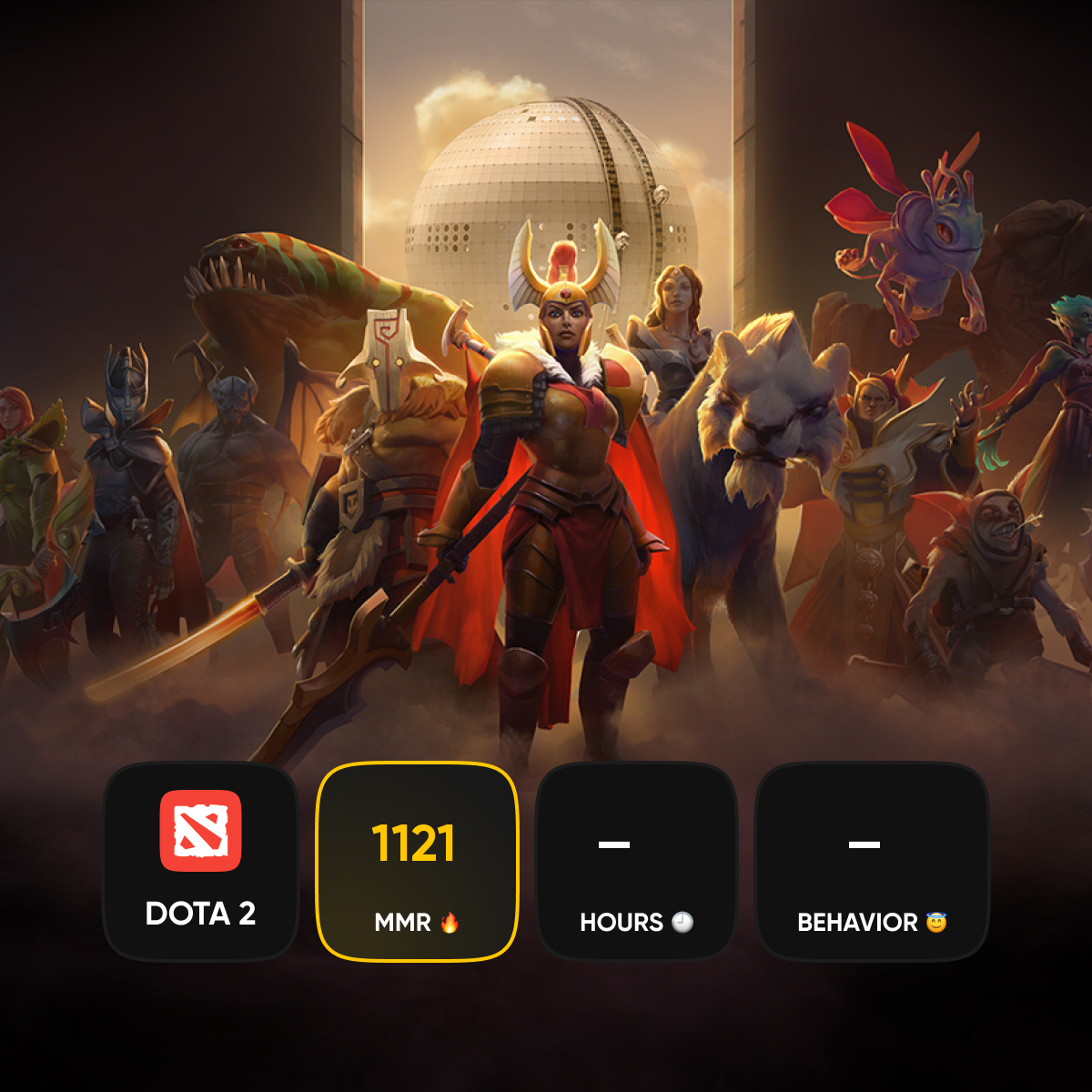 Рейтингований акаунт Dota 2 з 200 годинами гри та високою порядністю