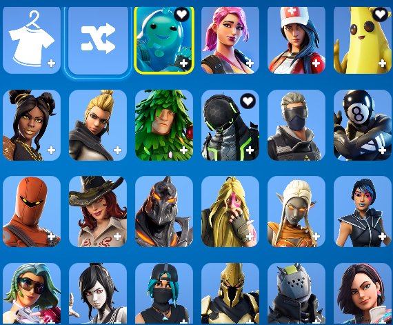 Diverse Fortnite Collection with 34 Unique Skins 🎭🖥