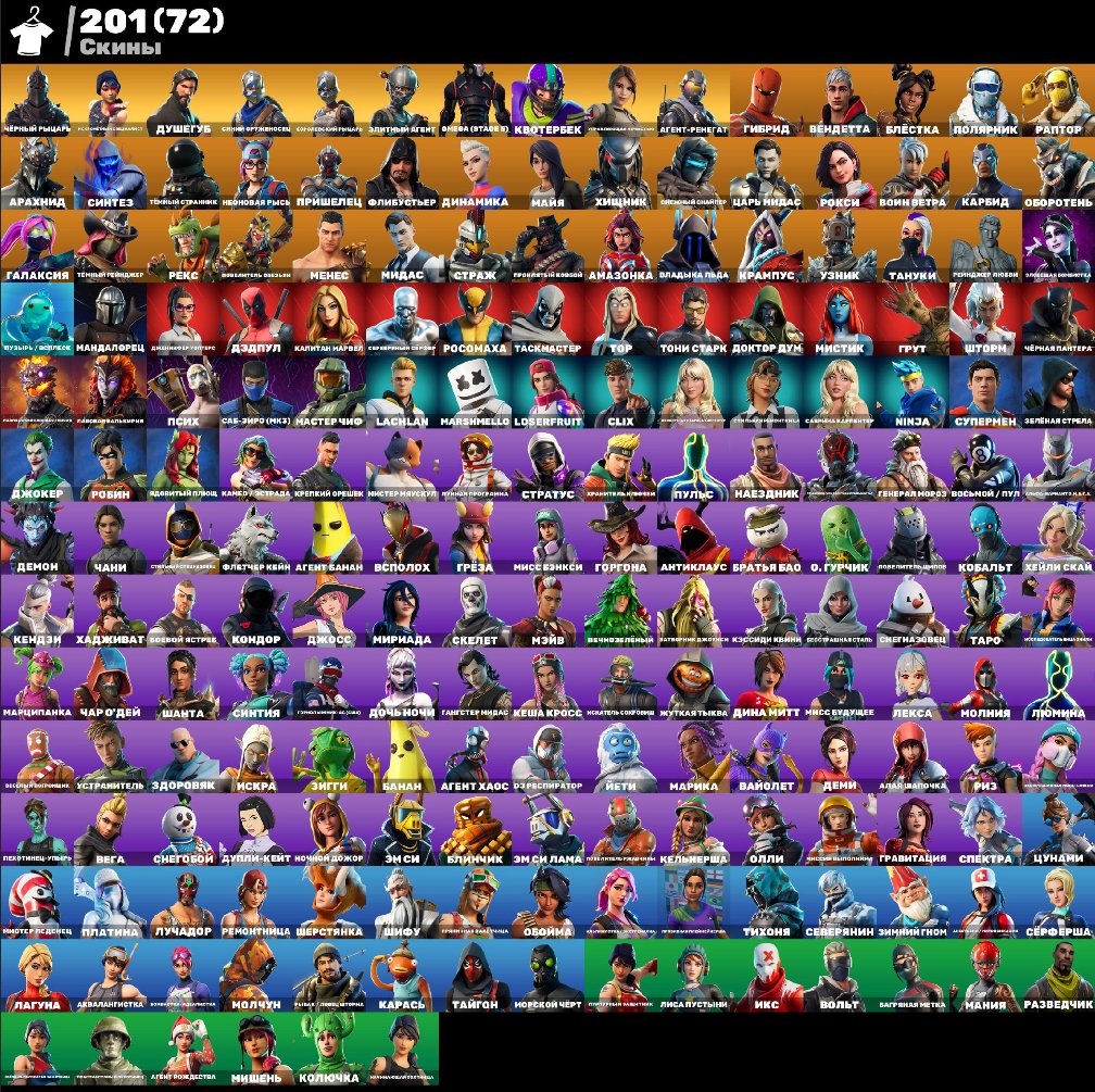 💖 ACCOUNT WITH 201 SKINS 💖 Black Knight, AC/DC, Floss, and more 🌟