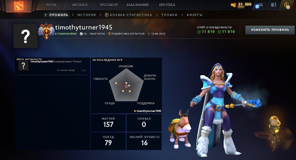 🏅 MMR 7793 | 🕒 560h | 🛡 Integrity 11810