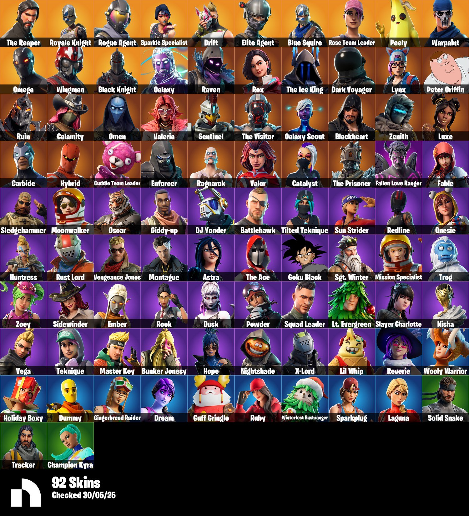 Diverse Collection of 92 Skins for PC Battle Royale 🎭🖥