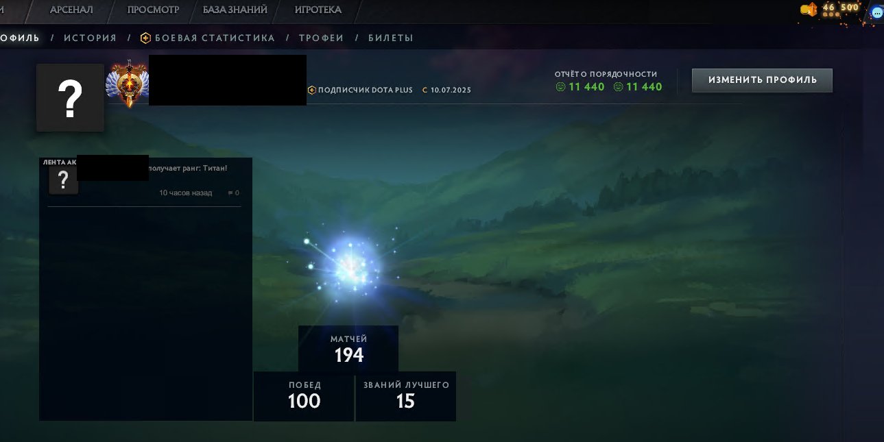 🏅 MMR 8076 | 🕒 153 годин | 🛡 11400