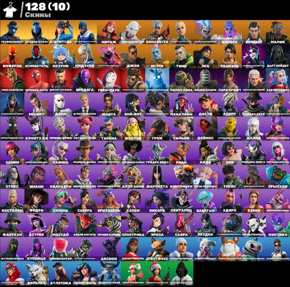 Battle Royale Account with 128 Unique Skins on PC