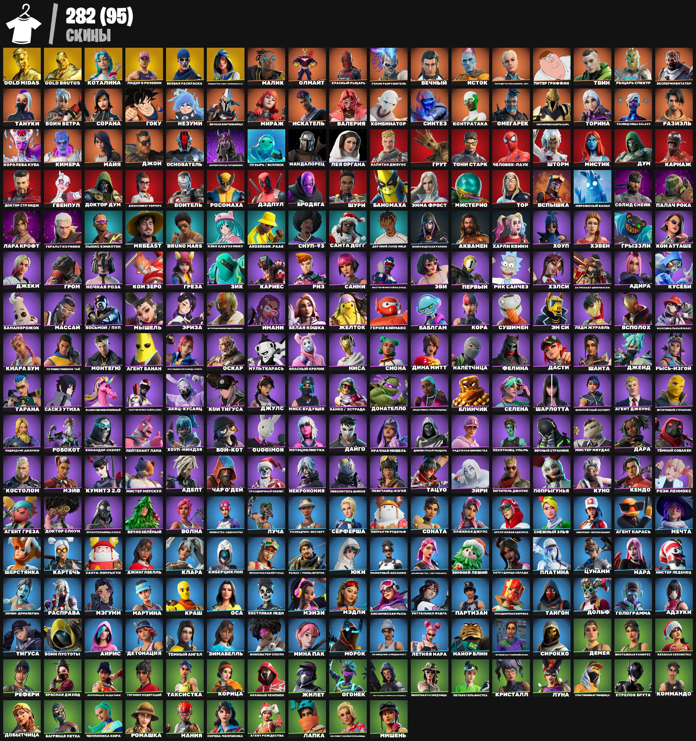 🎮 Fortnite PC Account | 282 Skins | Battle Royale | 1 pcs. in stock ✅