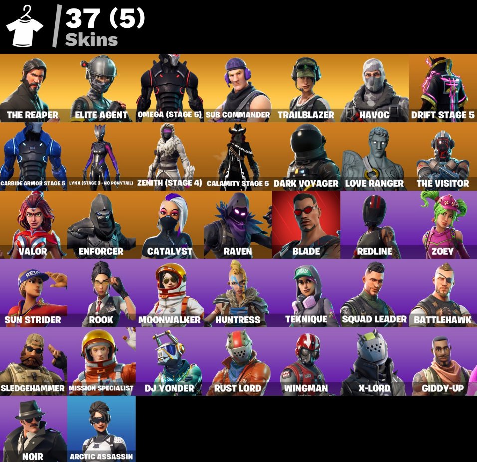 💚 37 skins | 🌟 Fortnite account