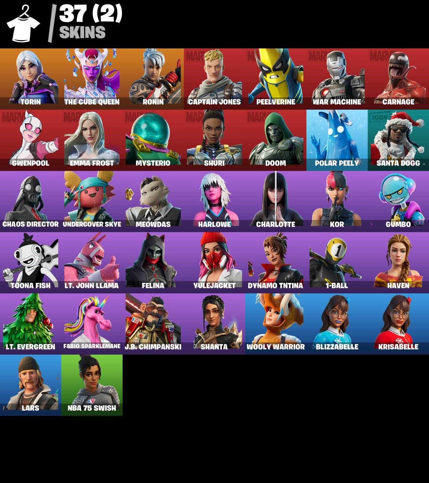 Diverse Collection of 37 Unique Skins for PC Battle Royale 🎭🖥