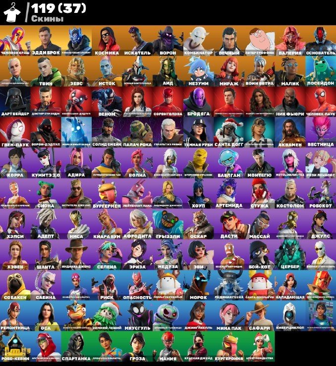 Battle Royale Account with 119 Unique Skins for PC 🖥️🎭