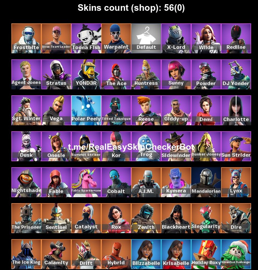 🎨 56 skins | 🌟 Fortnite account