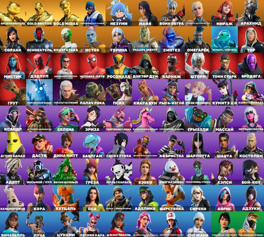 Diverse Collection of 95 Unique Skins for PC Battle Royale