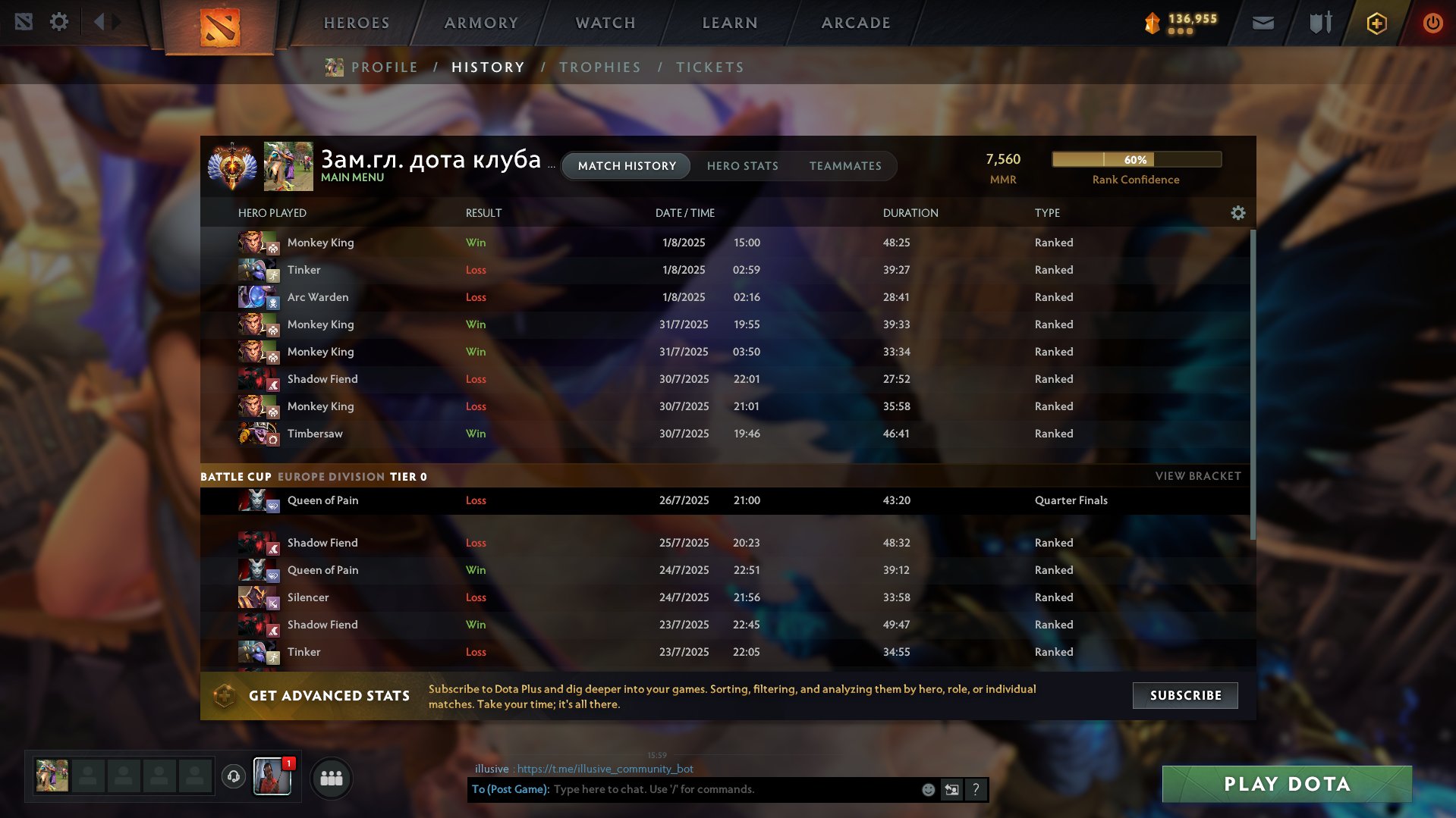 🏅 MMR 7400 | 🕒 1760 годин | 🛡 11100