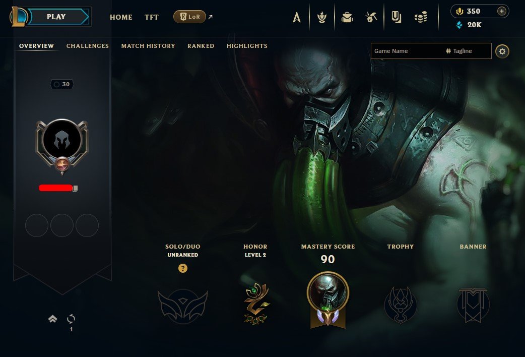 Unranked Account with 6 Skins on North America Server