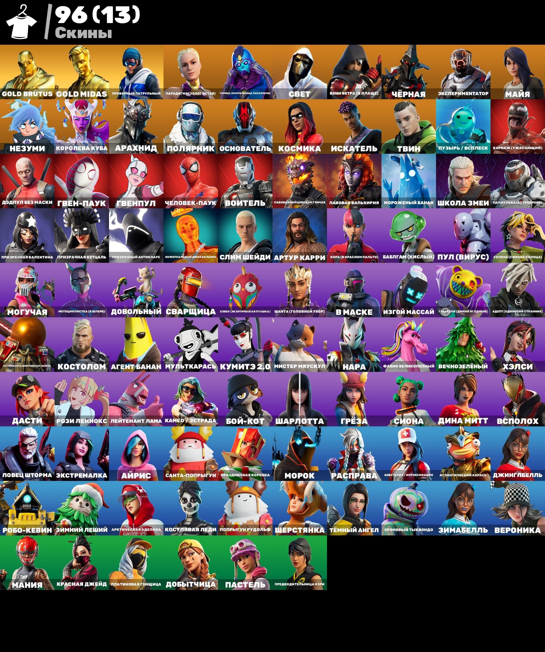 🎨 98 skins | 🌟 Fortnite account
