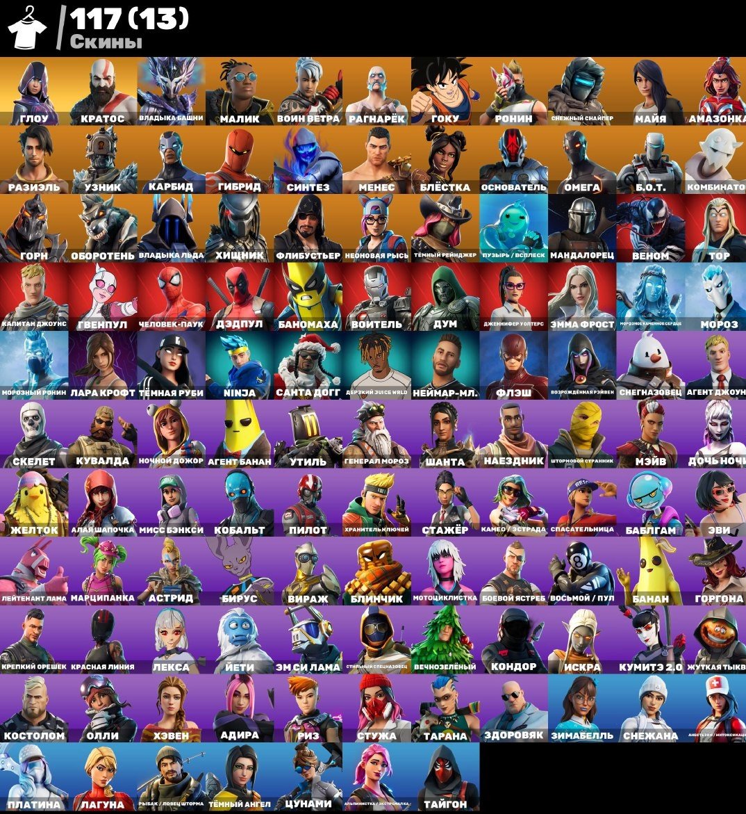 Battle Royale Collection with 117 Unique Skins on PC 🖥🎭