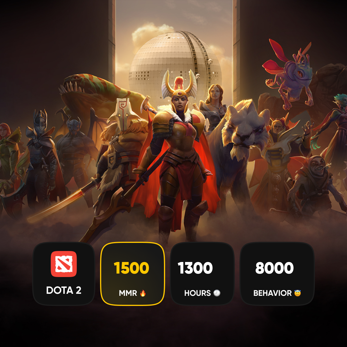 🏅 MMR 1000 | 🕒 650 hours | 🛡 6500