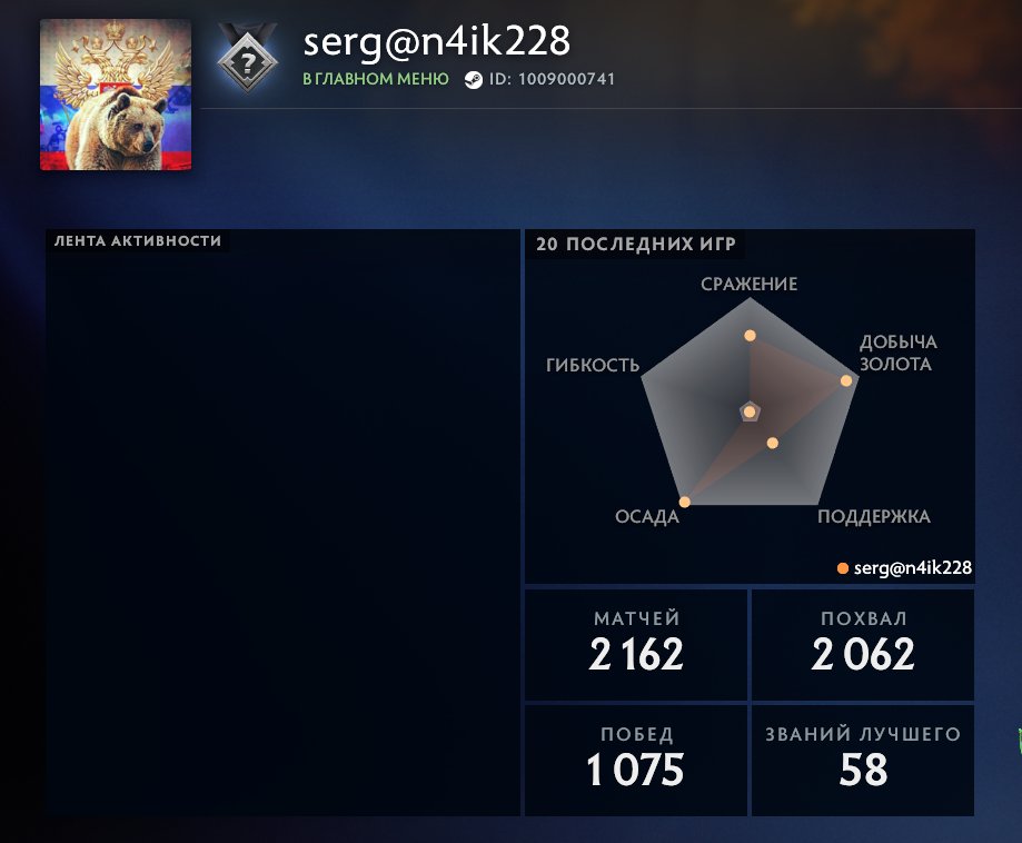 High-Ranked Dota 2 Account with 5600 MMR and 2105 Hours