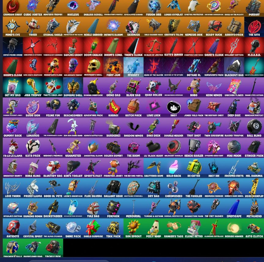 Diverse Fortnite Collection with 146 Unique Skins 🎭🖥