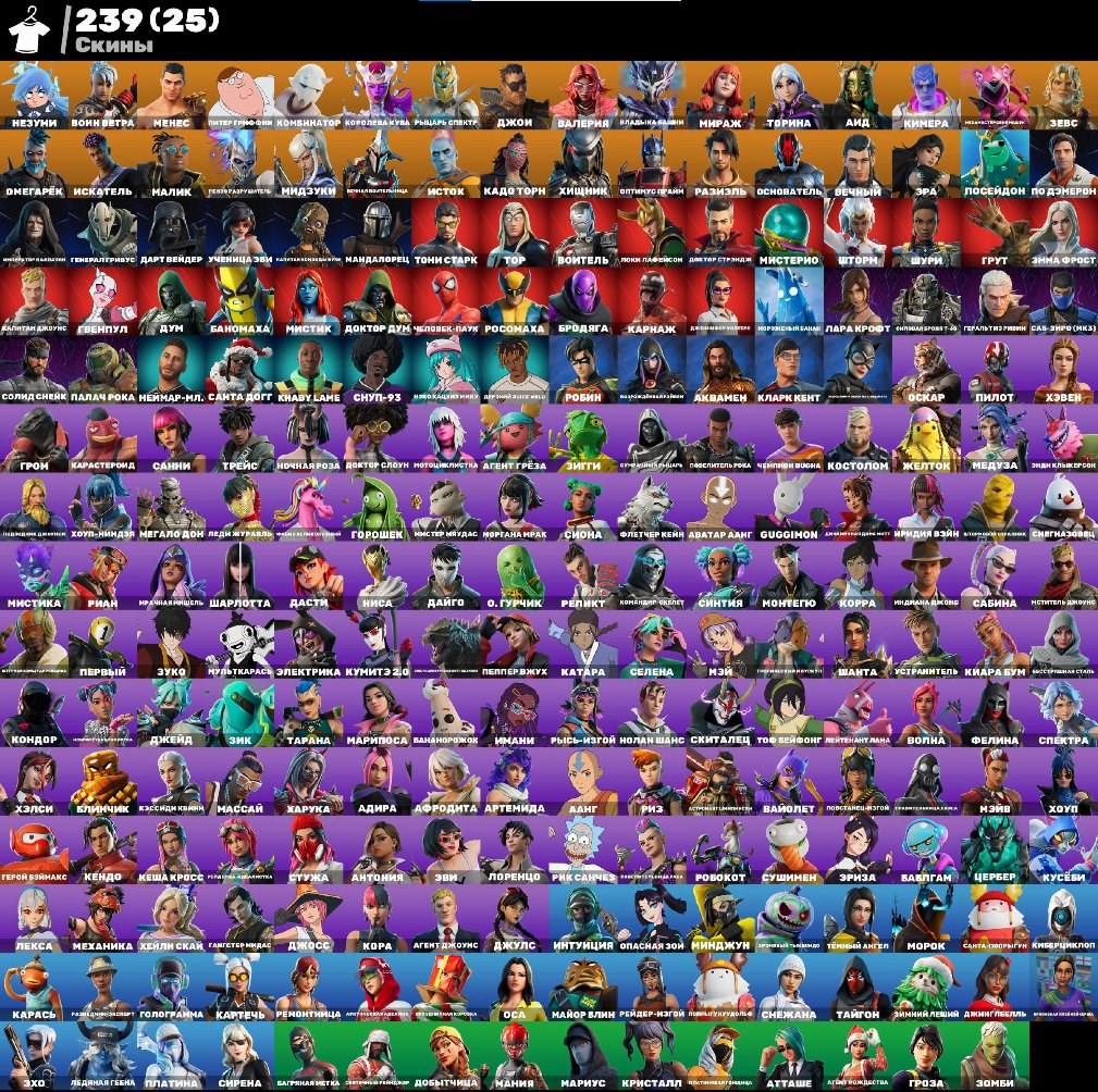 Diverse Collection of 239 Skins for PC Battle Royale 🎭🖥