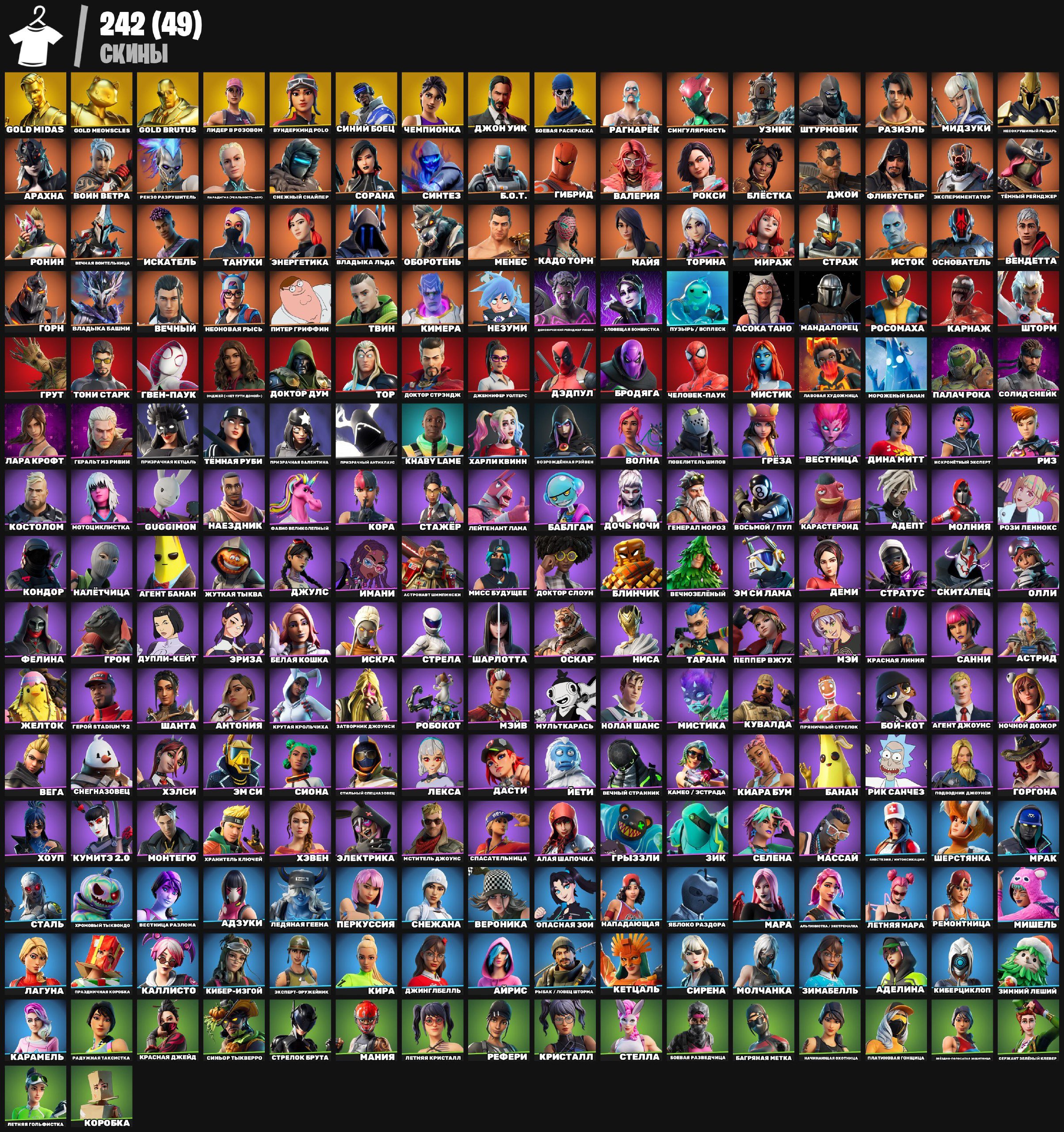 Diverse Collection of 242 Unique Skins for Battle Royale on PC 🎭🖥