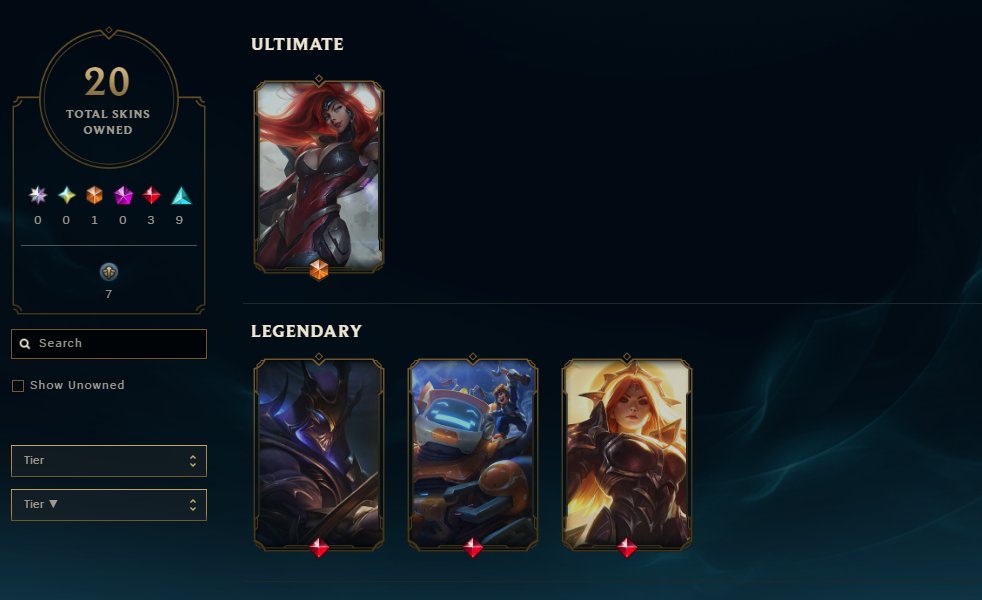 Unranked EU West Account with 70 Champions and 20 Skins