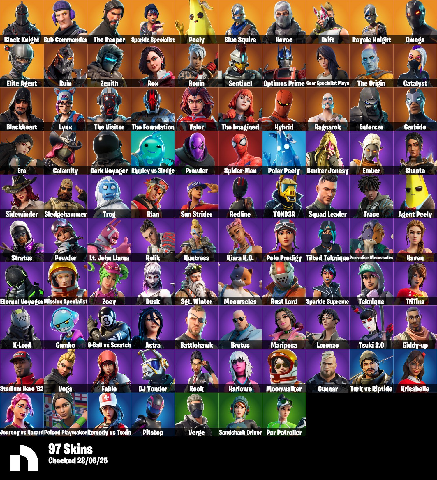 Battle Royale Collection with 97 Unique Skins on PC 🎭🖥