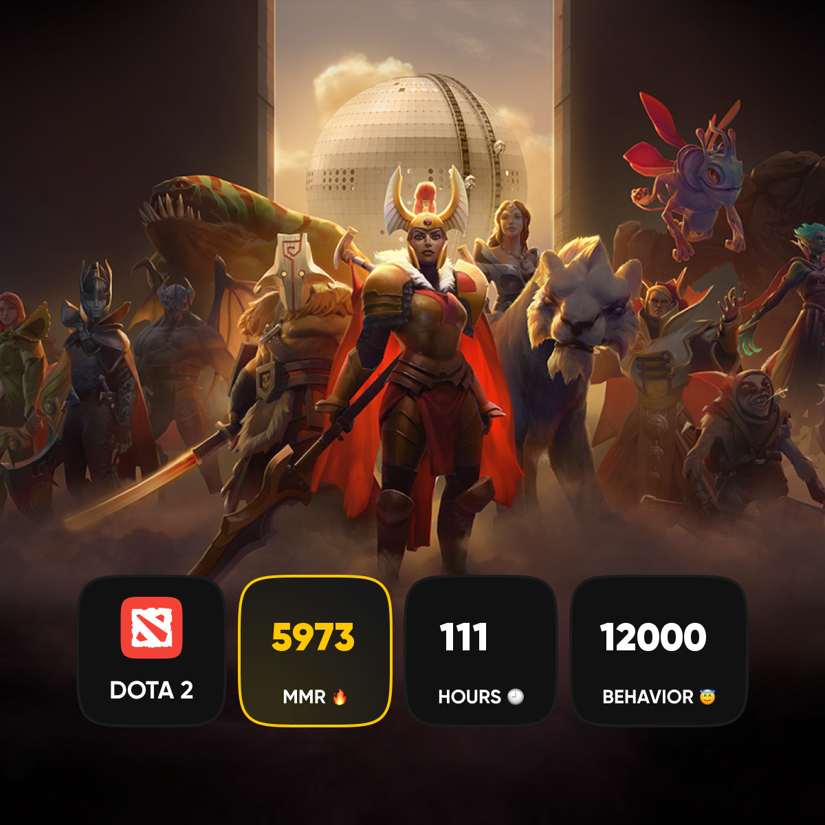 🏅 MMR 7606 | 🕒 111 годин | 🛡 11492