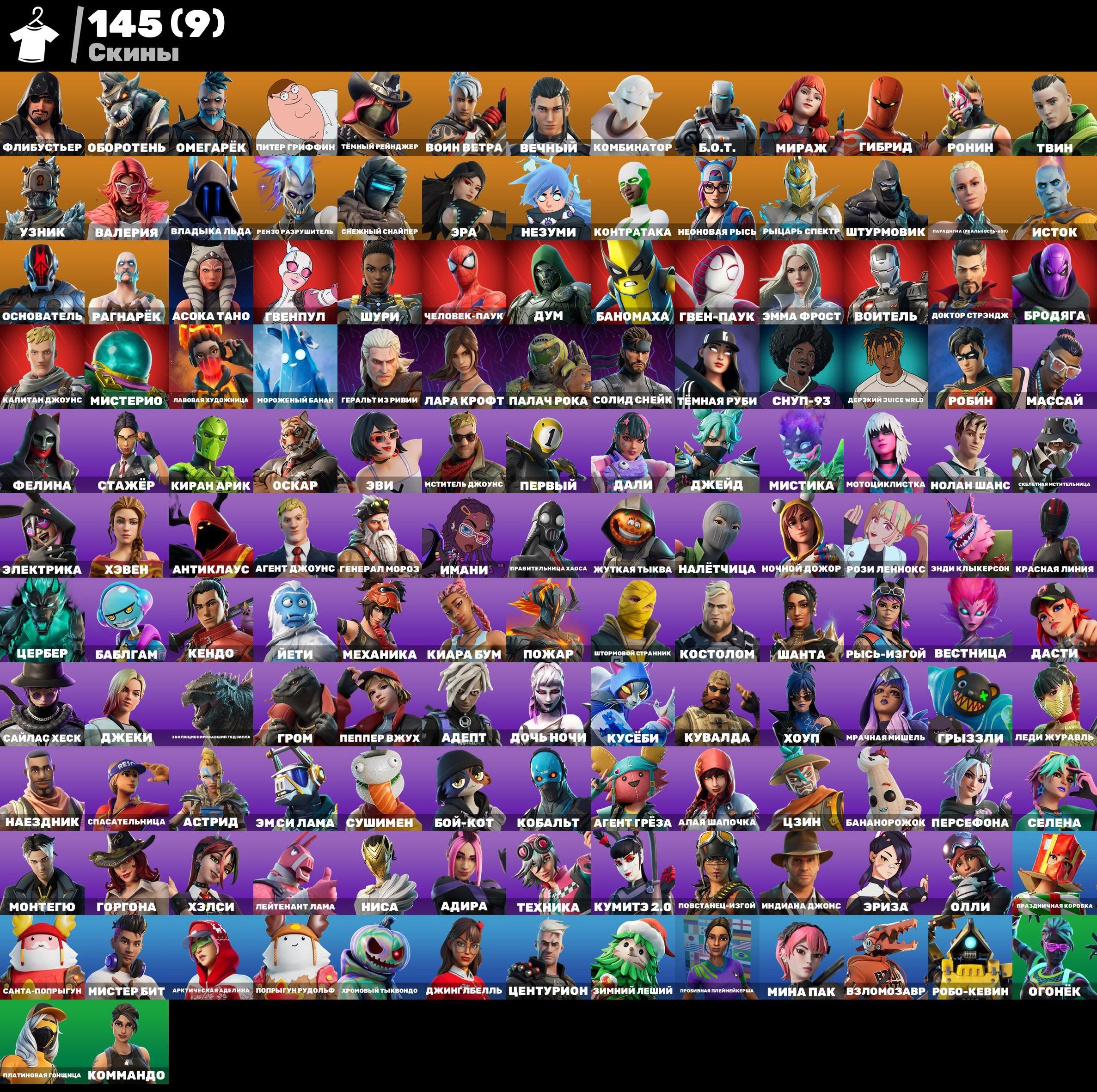 Diverse Collection of 145 Skins for PC Battle Royale 🎭🖥