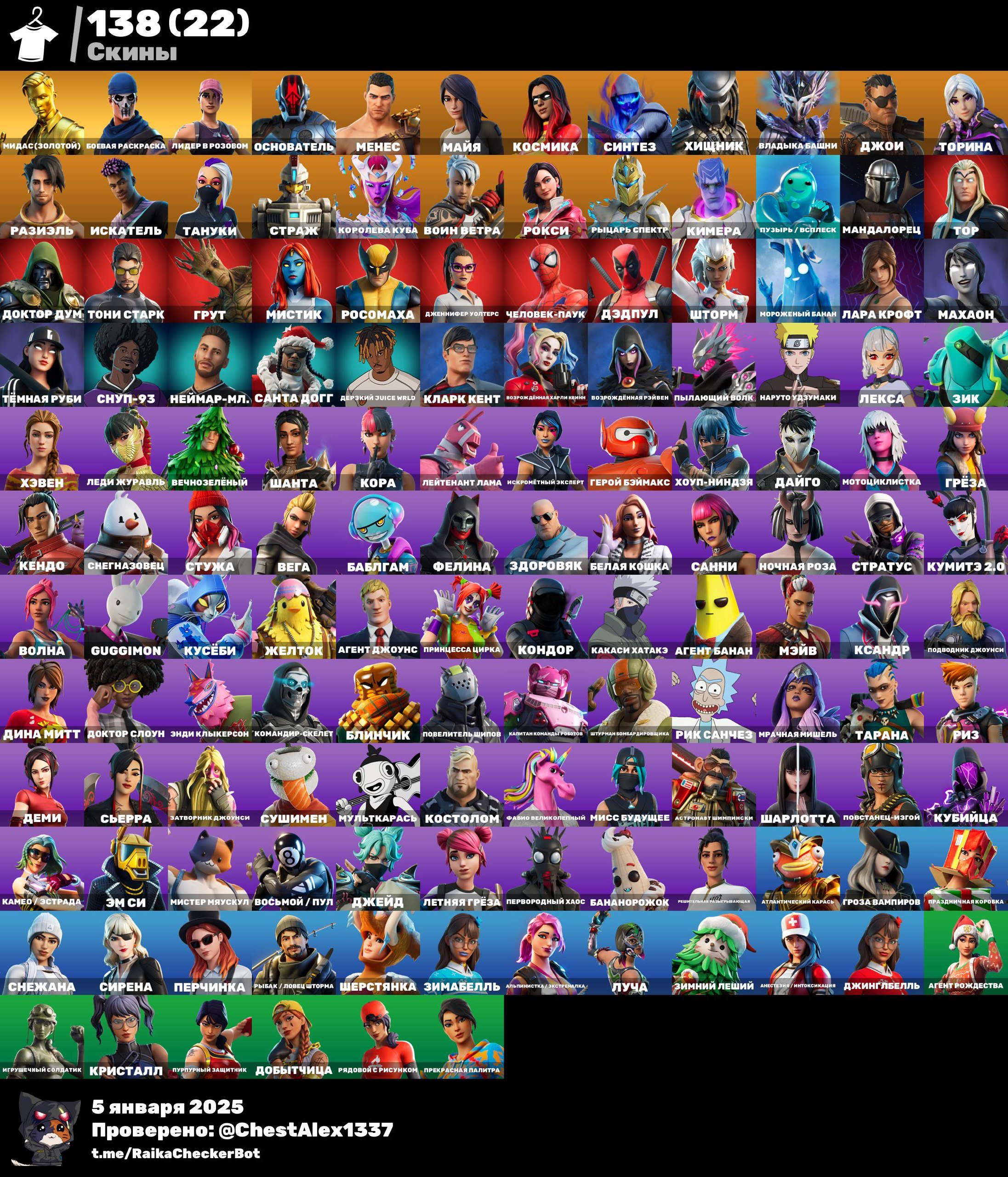Diverse Collection of 150 Skins for PC Battle Royale 🎭🖥