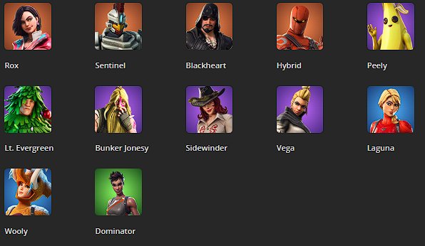 Diverse Battle Royale Collection with Unique Skins 🎭🖥