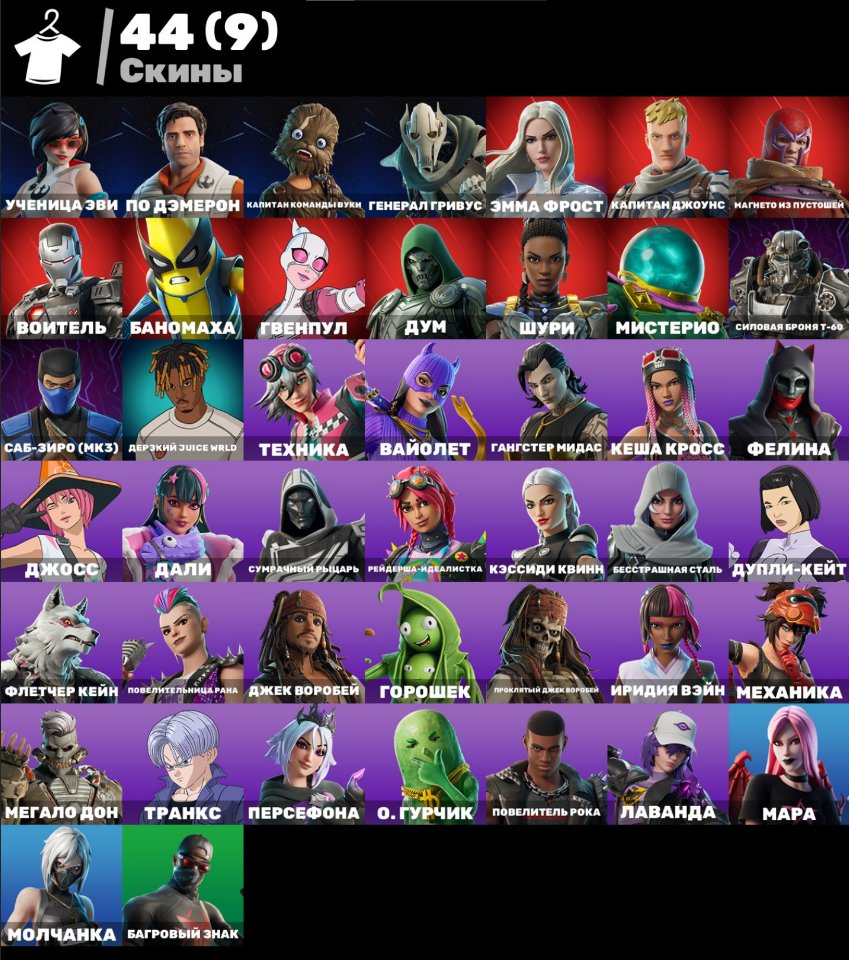 Diverse Collection of 44 Unique Skins for PC Battle Royale 🎭🖥