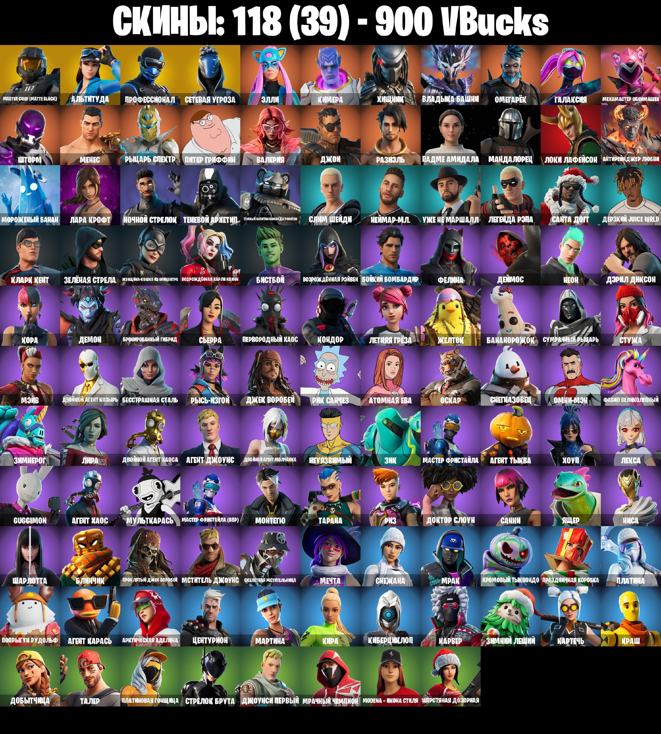 Diverse Collection of 118 Skins for PC Battle Royale 🎭🖥