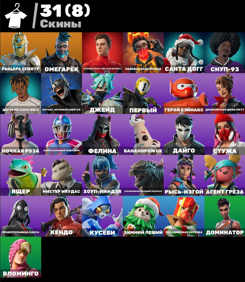 Diverse Collection of 31 Unique Skins for PC Battle Royale 🖥🎭