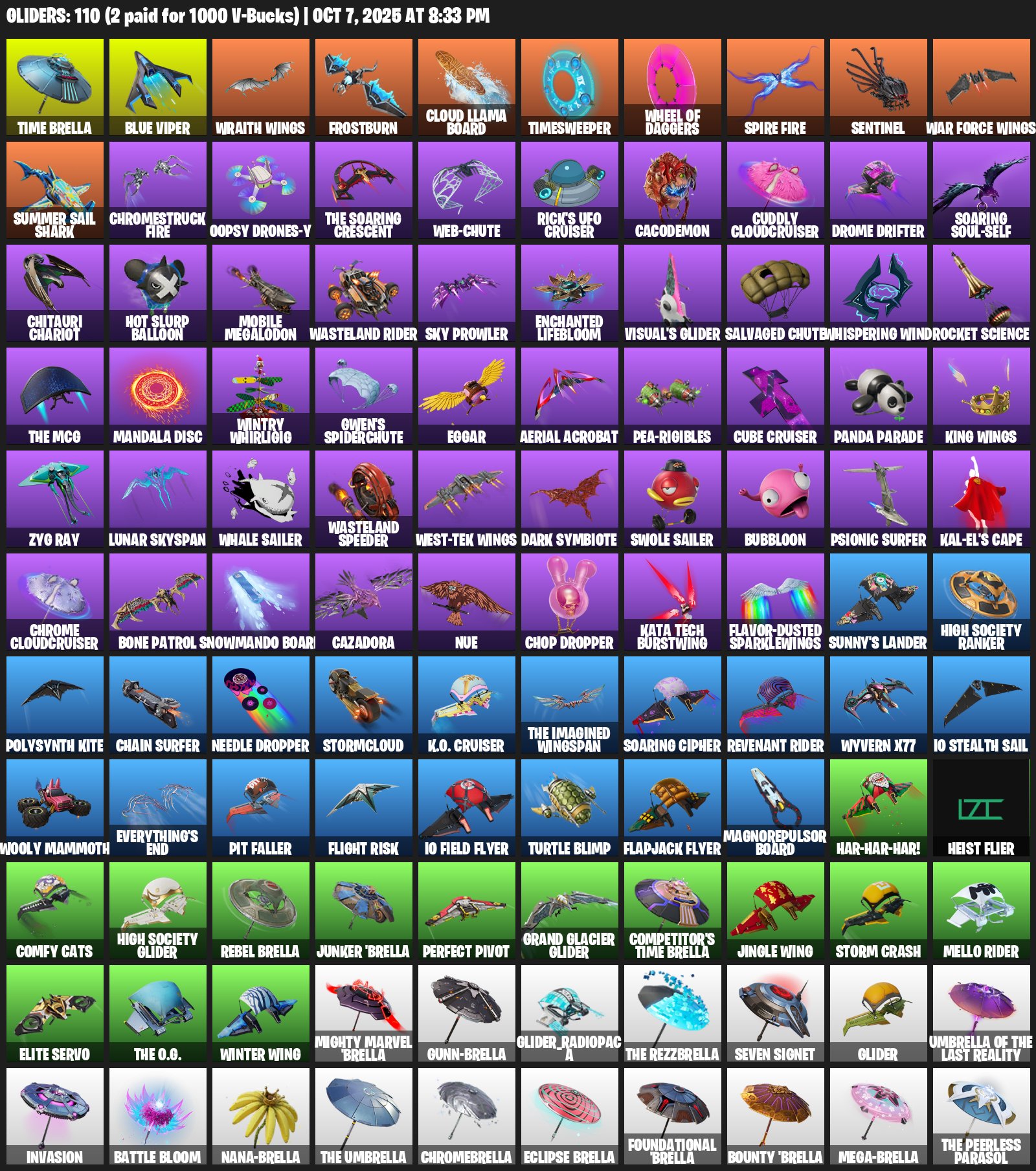 🎨 110 скинов | 🌟 Fortnite аккаунт