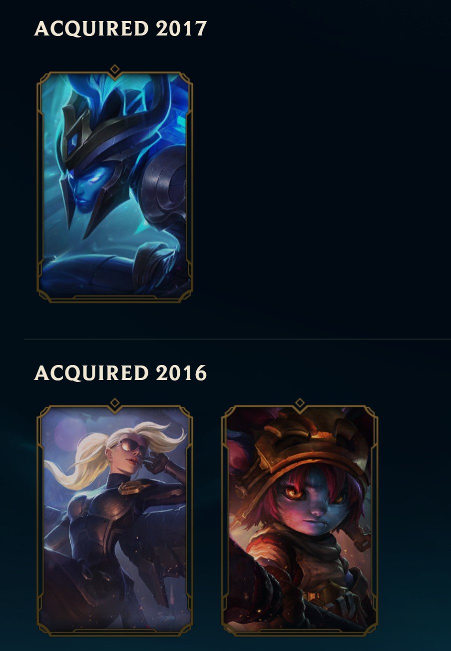 Level 30 Account with 102 Champions and 34 Skins on EU West
