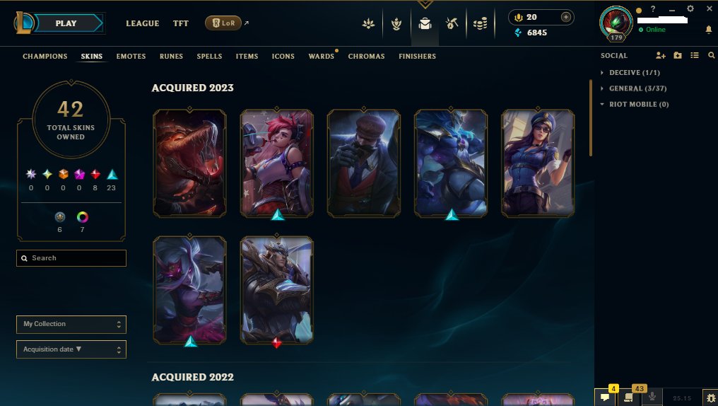 Epic EU West Account with 81 Champions and 42 Skins