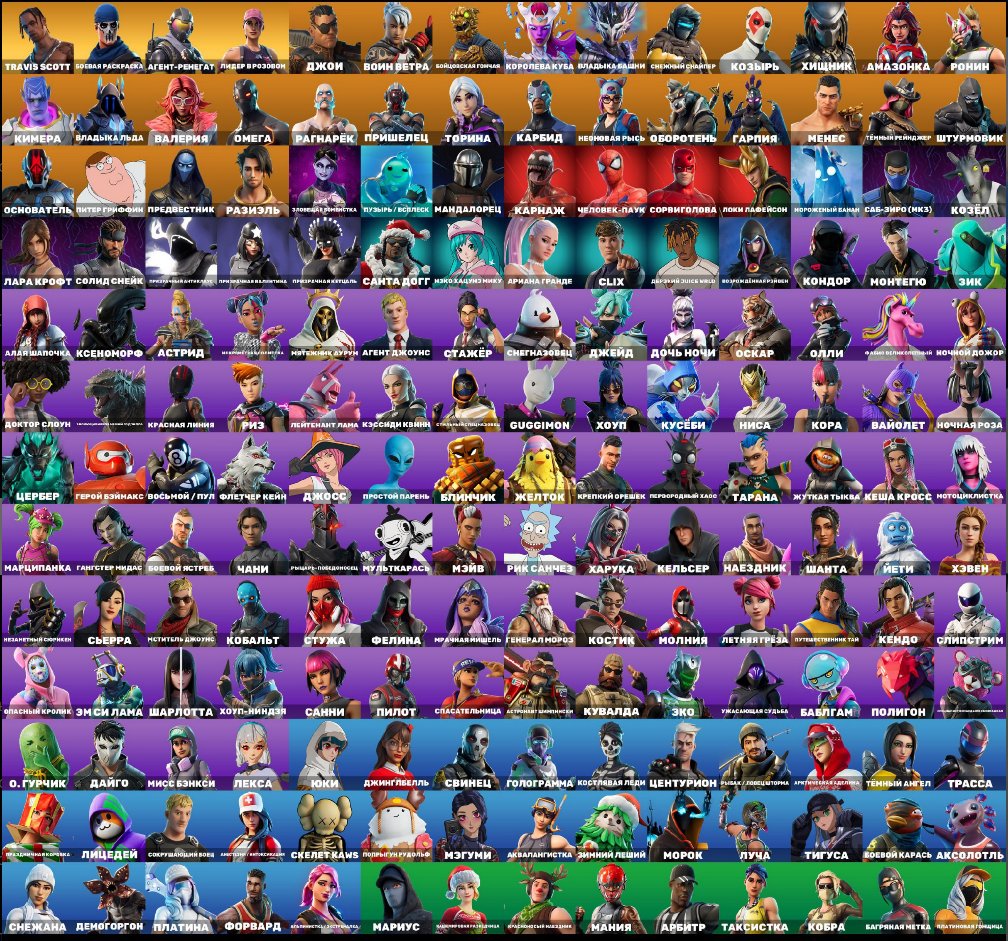 Diverse Collection of 182 Unique Skins for Battle Royale (PC)