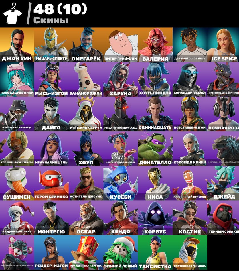 Diverse Collection of 48 Skins for PC Battle Royale 🎭🖥