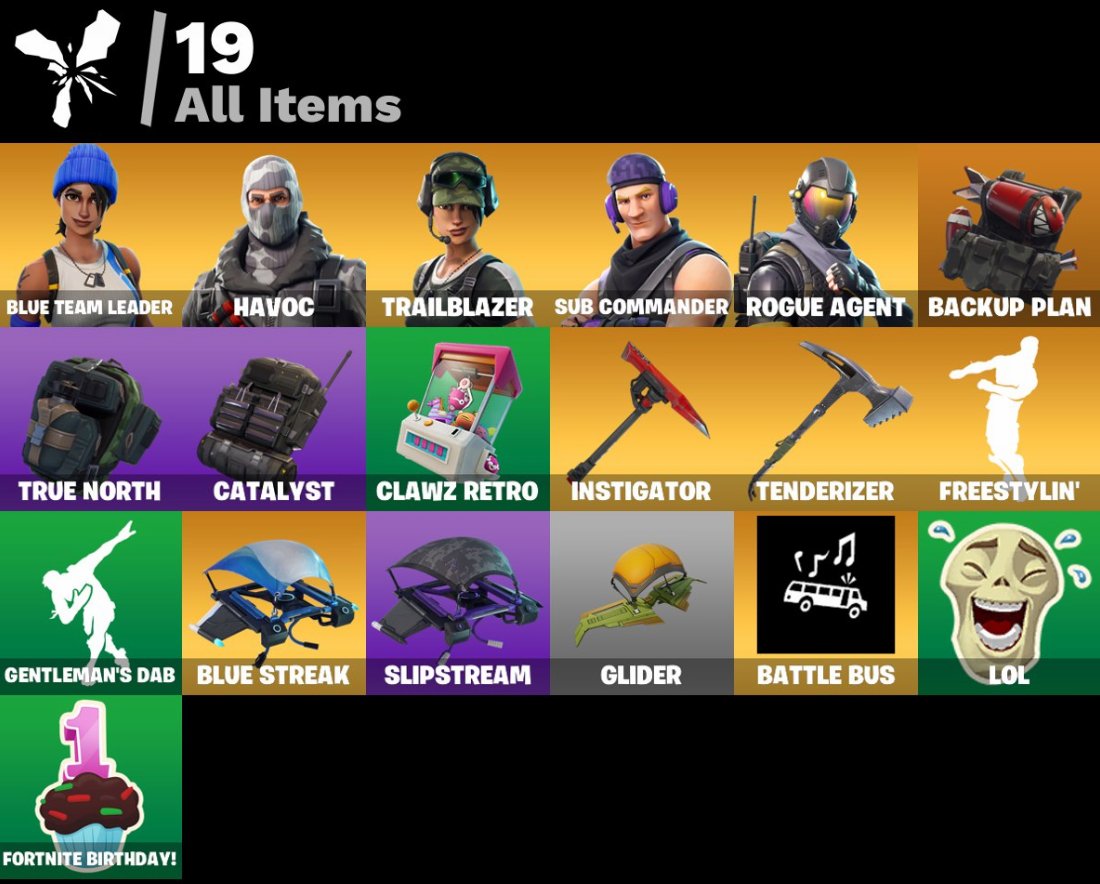 💙 5 skins | 🌟 Fortnite account