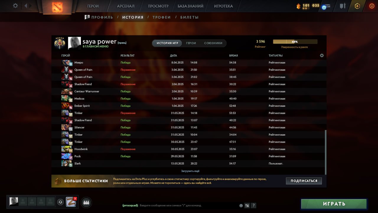 🏅 MMR 3600 | 🕒 1000h | 🛡 Integrity 10000