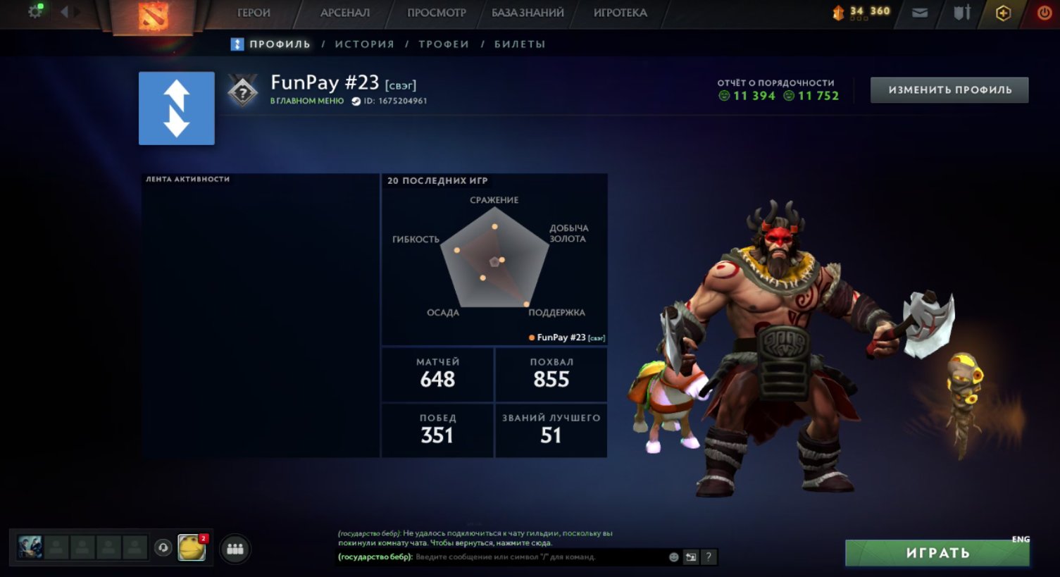 🏅 MMR 7340 | 🕒 890 часов | 🛡 11394
