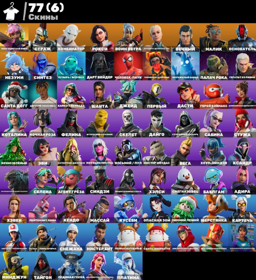 Diverse Collection of 77 Skins for PC Battle Royale 🎭🖥