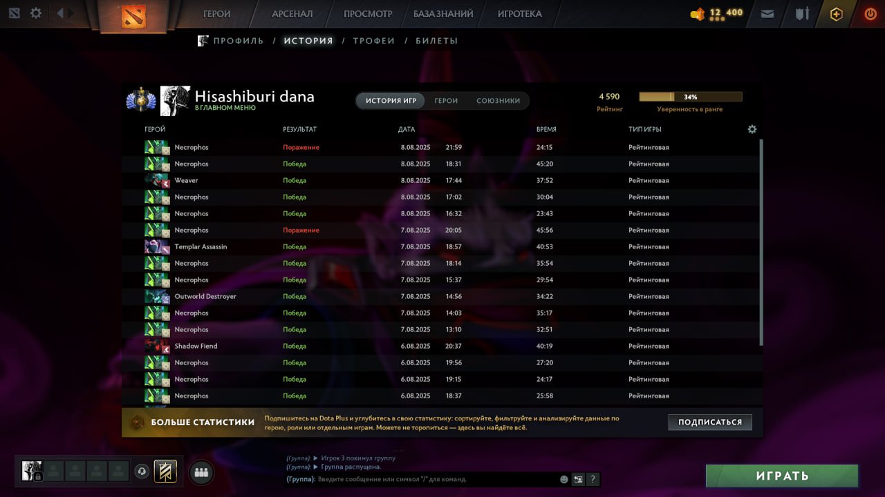 High-Ranked Dota 2 Account with 4600 MMR and 800 Hours Played