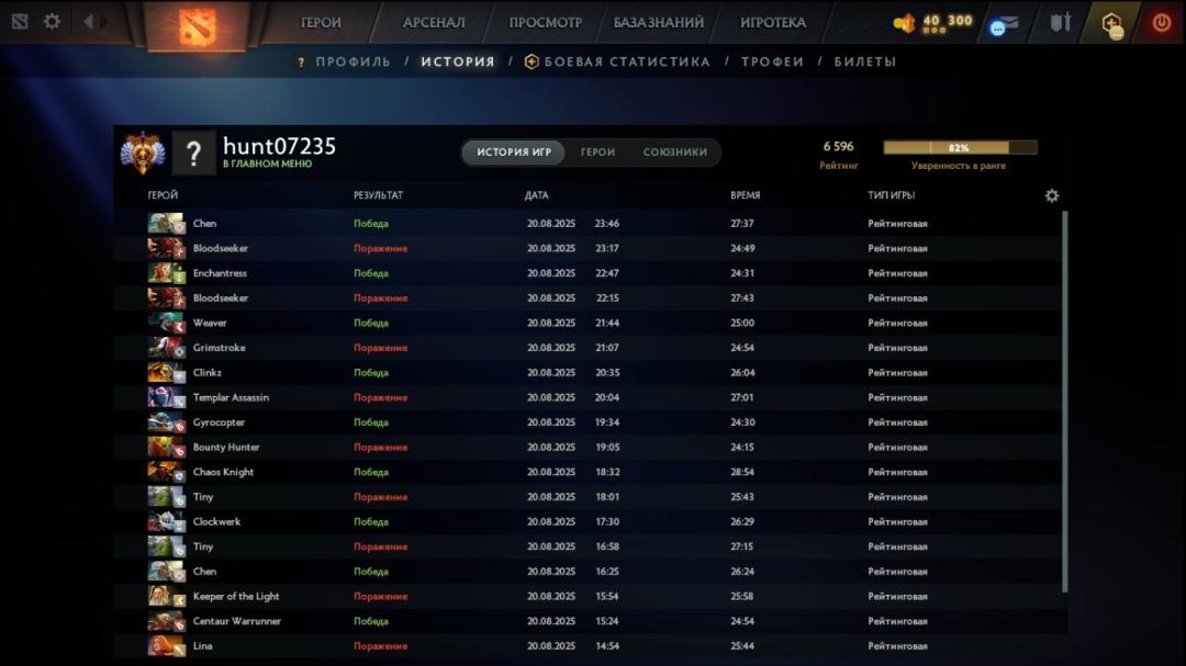 🏅 MMR 6596 | 🕒 174 години | 🛡 12000