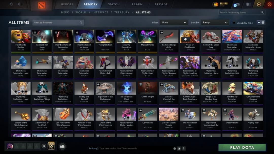 Престижний акаунт Dota 2 з рейтингом 5900 та 4400 годинами гри