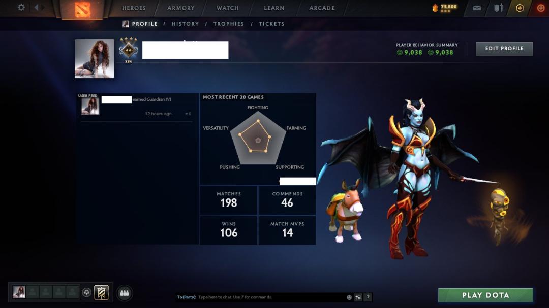 🏆 Аккаунт Dota 2 з MMR 1267 та 200 годин гри ✅