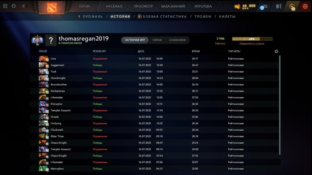 🎮 DOTA 2 акаунт з MMR 3946 ✅ | 155 годин | Порядок 12000 🛡