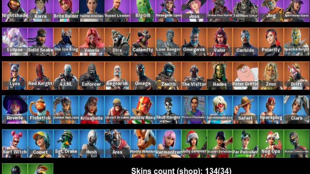 Унікальний Fortnite досвід з 134 скінами на ПК 🎭🖥