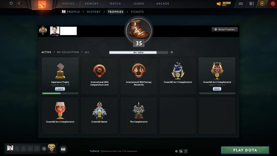🏆 Акаунт Dota 2: MMR 3073, 9541 порядочності, 500 годин 🎮