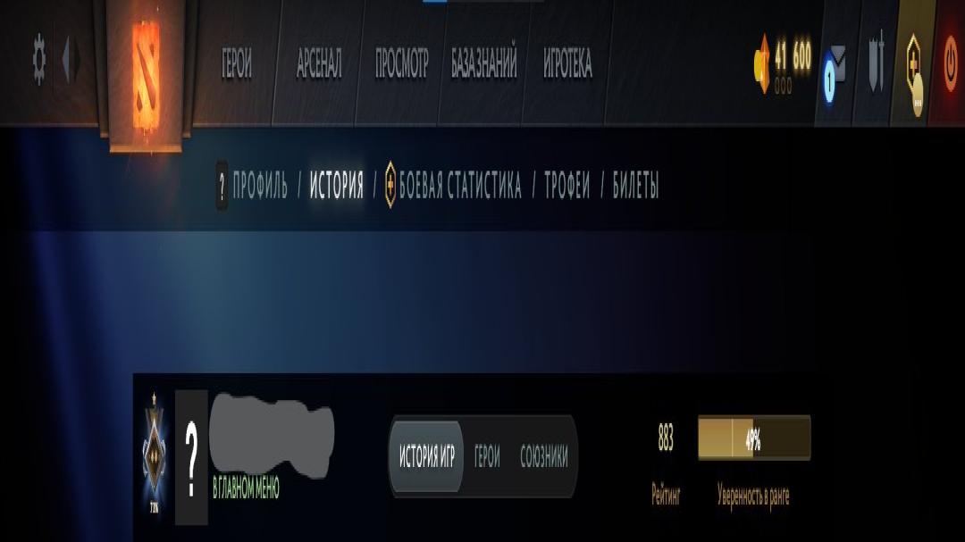🏅 MMR 883 | 🕒 160 годин | 🛡 10980